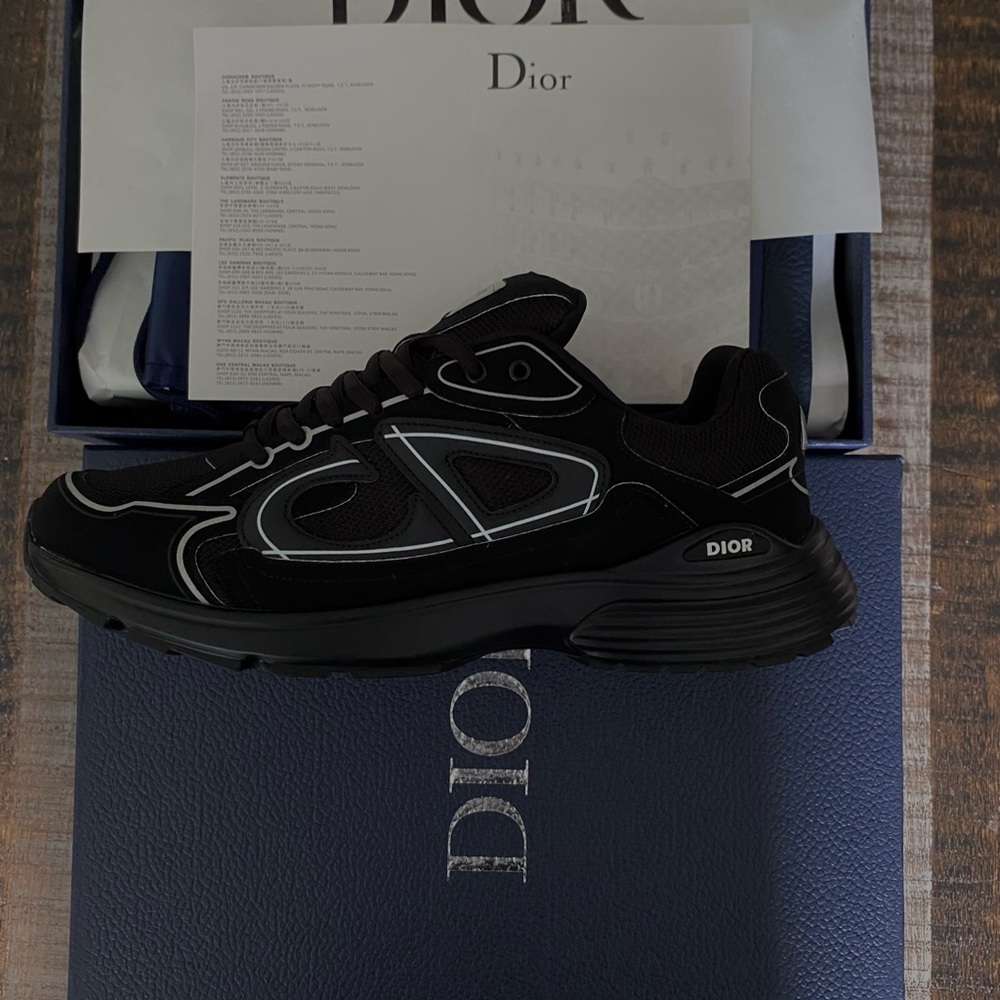 Dior Men's Black and Gray Sneakers